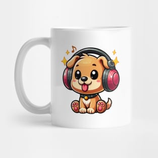 Dog with headphone animation Mug